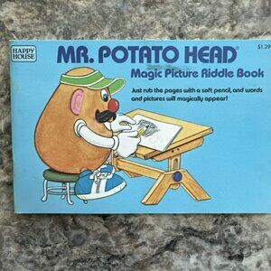 Mr Potato Head Magic Picture Riddle Book 1985 Unused Coloring Book